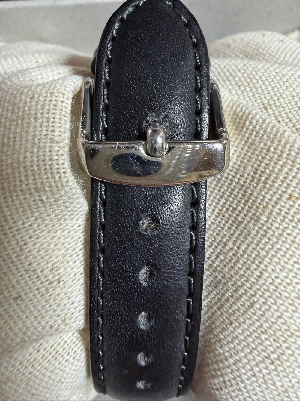 Timex Men's Blue Dial Leather Strap Watch